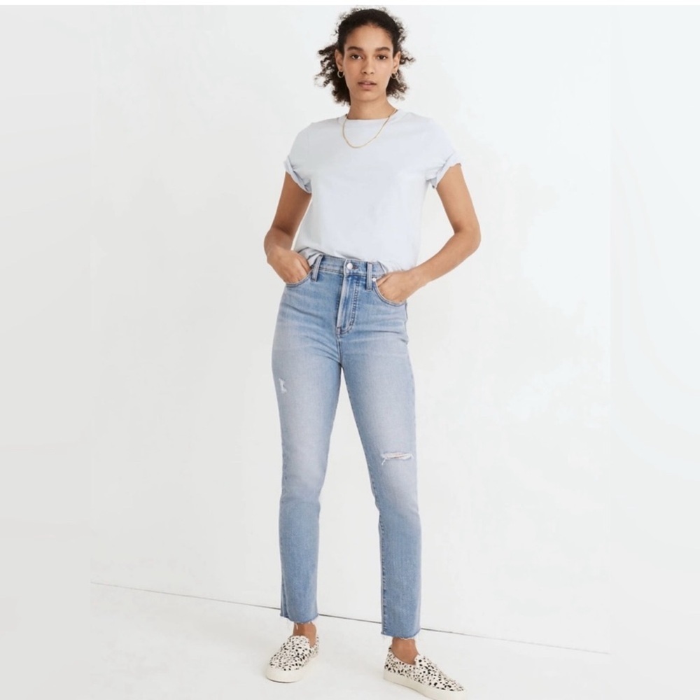Madewell The Perfect Vintage Distressed Medium Wash Size 26P